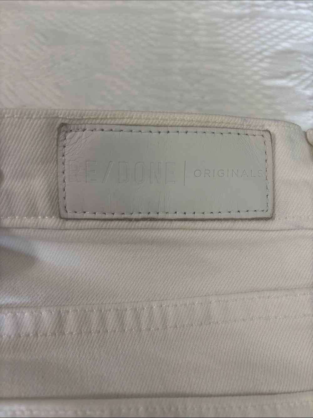 Re/Done Off-White Button-Fly Jeans - Picture 10 of 11